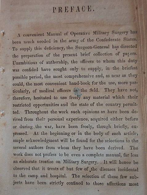 civil war medicine for the confederate states army
